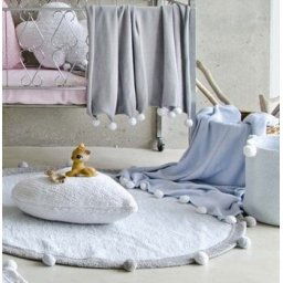 Bubbly Light Grey Deken