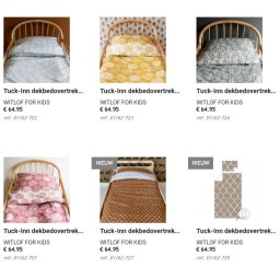Dekbedovertrek ledikant 110x 135 cm
