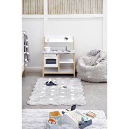Washable Rug Mini Biscuit Pearl Grey