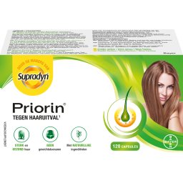 Supradyn Priorin Voedingssupplement Anti Haaruitval Met Biotine 120 Capsules