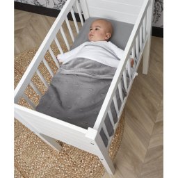 Ledikantdeken Velvet Knots Grey - 100 x 150 cm