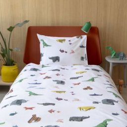 Paper Zoo Dekbedovertrek Junior / 1-persoons