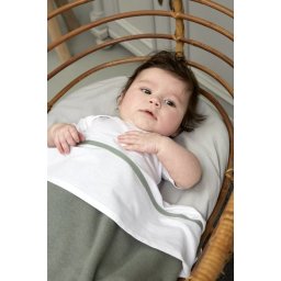 Babydeken Knit Basic 100 x 150 cm - Forest green