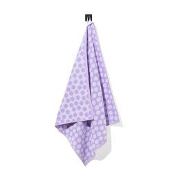 HEMA Keukendoek 50x50 Katoen Lila Met Stippen (lila)