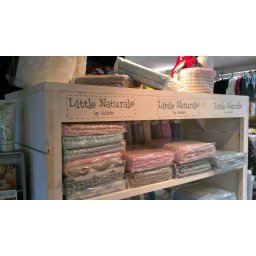 Deken LN 100x150cm mixed blue/sand/off-white