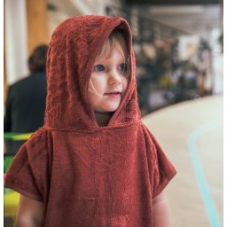 Poncho van bamboekatoen - Rosewood