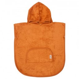 Poncho van bamboekatoen - Inca Rust