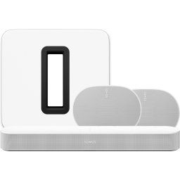 Sonos Beam + Era 300 + Sub G3 Blanc