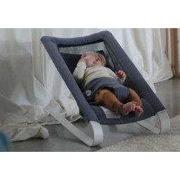 Bombol Bamboo 3D knit bouncer denim blue