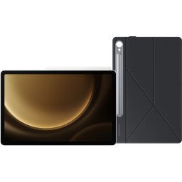 Samsung Galaxy Tab S9 FE 256 Go Wifi Argent + Book Case Noir