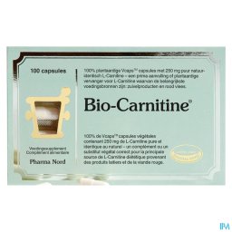 Bio-Carnitine 250mg 100 Plantaardige Capsules
