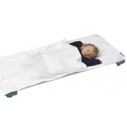 Hoeslaken katoen 60x120cm zaklaken tbv rustbedje wit