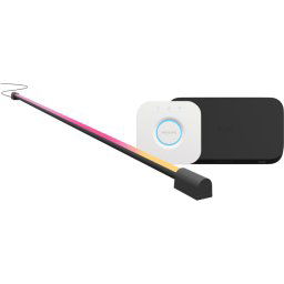 Philips Hue Play HDMI Sync Box + Tube Lumineux de Grande Taille Noir + Bridge