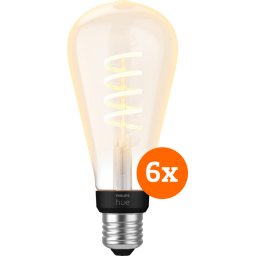 Philips Hue Filament White Ambiance Edison XL Lot de 6