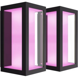 Philips Hue Impress Applique Murale White and Color Noir Fin Lot de 2