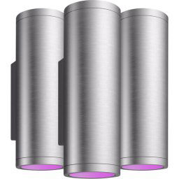 Philips Hue Appear Applique Murale White and Color Inox Lot de 3