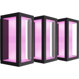 Philips Hue Impress Applique Murale White and Color Noir Fin Lot de 3