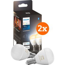 Philips Hue Luster Ampoule Sphérique White Ambiance E14 Lot de 4