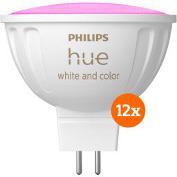 Philips Hue Spot White and Color MR16 Lot de 12