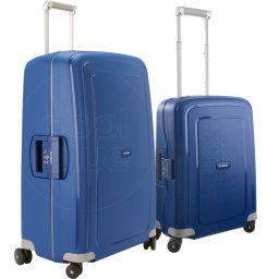 Samsonite S'Cure Valise à 4 Roulettes 55 + 75 cm Bleu Foncé Set de Valises