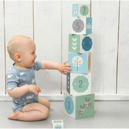 10 stuks blokken - Blokkendoos Blauw