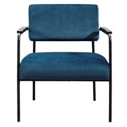 Fauteuil Brighton - stof Vic - marineblauw - Leen Bakker