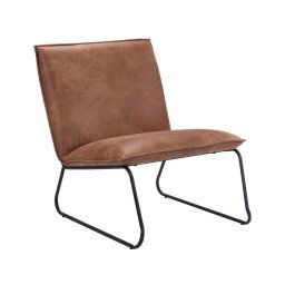 Fauteuil Cooper - leatherlook - cognac - Leen Bakker