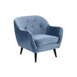 Fauteuil Lucera - stof Letto - blauw - Leen Bakker