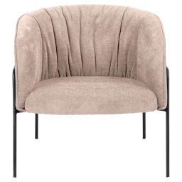 Fauteuil Acri - stof - zandkleur - Leen Bakker