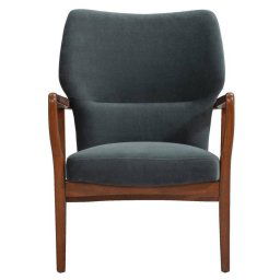 Fauteuil Kacy - fluweel - groen - Leen Bakker