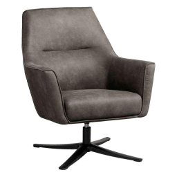 Fauteuil Nilesto - antracietkleur - Leen Bakker