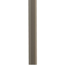Overgangsprofiel tot 11 mm - aluminium (edelstaal-look) - 100 cm - Leen Bakker