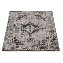 Tapijt Vintage - lichtgrijs/donkergrijs - 80x150 cm - Leen Bakker