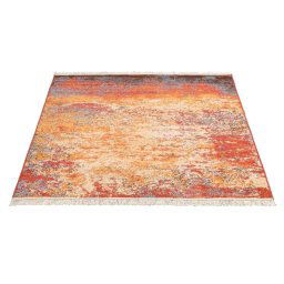 Tapijt Re-Fold - crème/oranje/blauw - 160x230 cm - Leen Bakker