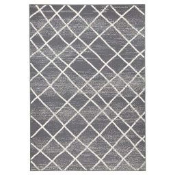 Zala Living tapijt Rhombe - grijs/crème - 200x290 cm - Leen Bakker