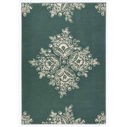 Hanse Home tapijt Blossom - groen/crème - 80x150 cm - Leen Bakker