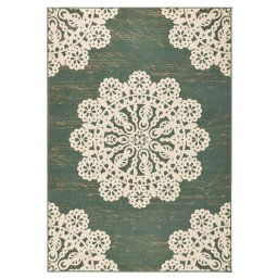 Hanse Home tapijt Lace - groen/crème - 120x170 cm - Leen Bakker