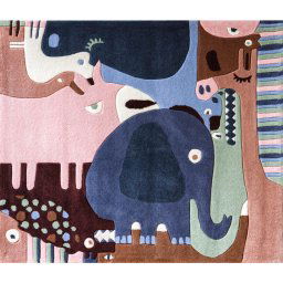 Art for Kids kindertapijt Puzzel Bosdieren - 160x190 cm - Leen Bakker