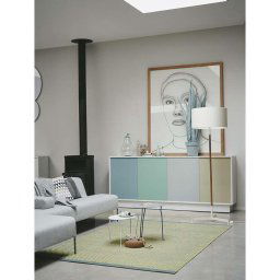 Brink & Campman tapijt 47007 Radja - grijs/groen - 140x200 cm - Leen Bakker