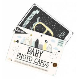 Mijlpaal-kaartjes - Baby foto kaartjes 'Over the Moon'