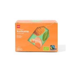 HEMA Biologische Groene Thee Kurkuma - 20 Stuks