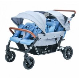 Lidoo Bus BB Zeslingwagen Smokey Blue - 0mnd+ met Ligstand