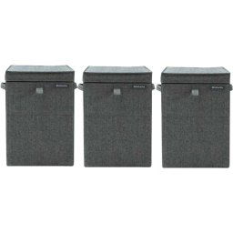 Brabantia 23 Corbeilles à Linge - 35 Litres par Corbeille - Pepper Black
