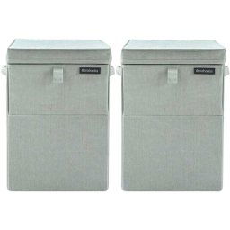 Brabantia 2 Corbeilles à Linge 35 Litres - Green