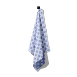 HEMA Theedoek 65x65 Katoen Met Stippen (felblauw)