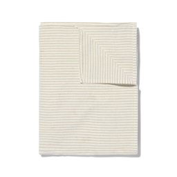 HEMA Tafelkleed Katoen 140x240 Beige Streep (zand)