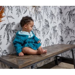 Meyco badjas 86/92 tweekleurig