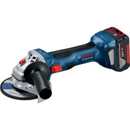 Bosch Professional GWS 18 V-7 + Batterie 4,0 Ah (2x)
