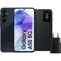 Samsung Galaxy A55 256 Go Bleu Foncé 5G + Pack d'Accessoires