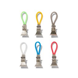 HEMA Theedoek Clips - 1.5 X 5.5 - Gekleurd (multicolor)